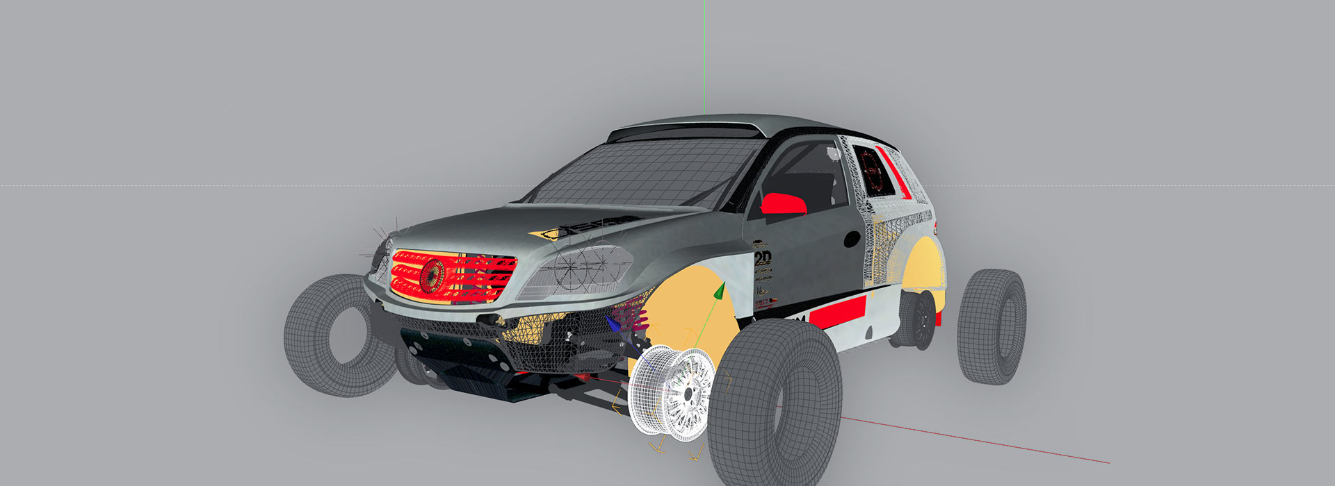 SAM Mercedes 35 CC Animation Fahrzeugvisualisierung