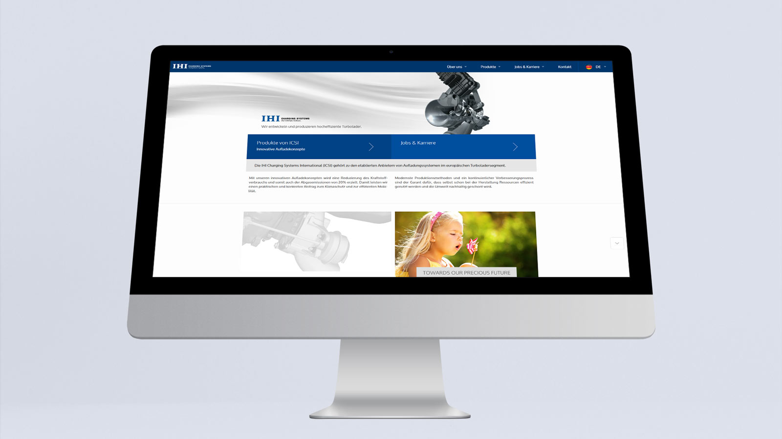Webseite IHI Charging Systems
